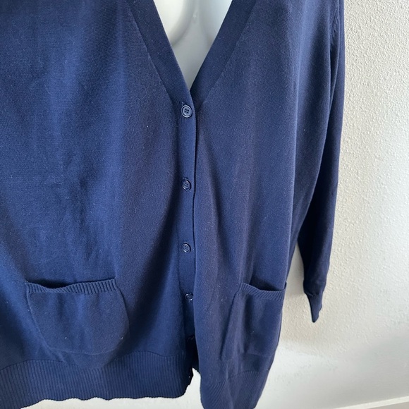 New Woman Within Navy Blue Cardigan Sweater size 2XL - Picture 3 of 9